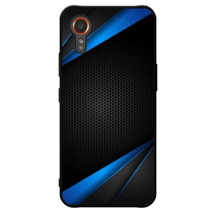 Carbon kék sávokkal Samsung Galaxy Xcover 7 tok