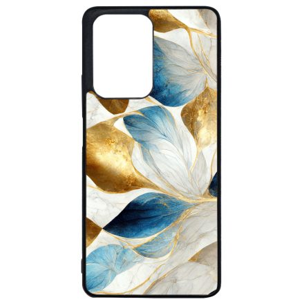 Csodaszép fehér-arany leveles márvány mintás Xiaomi 11T/11T Pro tok