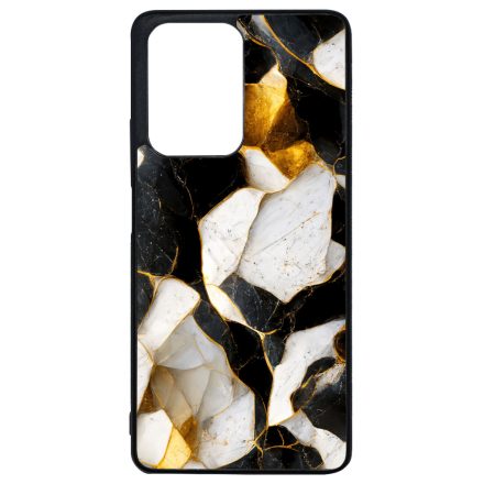 Luxury fekete-fehér és arany márvány mintás Xiaomi 11T/11T Pro tok