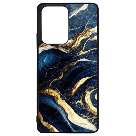 Gyönyörű kék és arany márvány mintás Xiaomi 11T/11T Pro tok