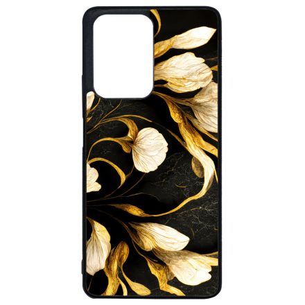Fekete-arany kála szatén hatású Art Xiaomi 11T/11T Pro tok