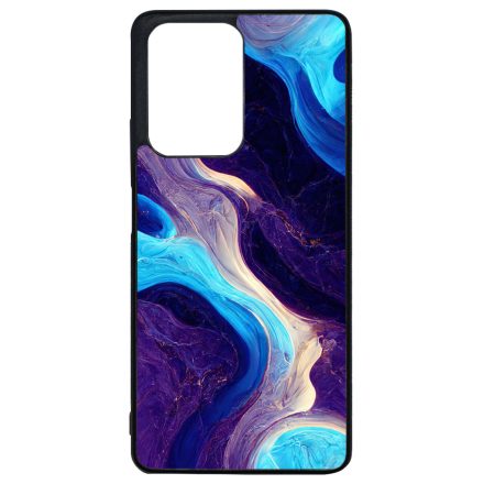 A kék és lila árnyalatai márvány mintás Xiaomi 11T/11T Pro tok