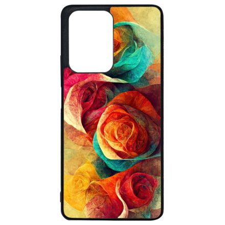 Absztrakt színes rózsák Art Xiaomi 11T/11T Pro tok