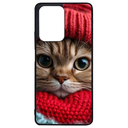 Cuki vörös cica piros sapkában Xiaomi 11T/11T Pro tok