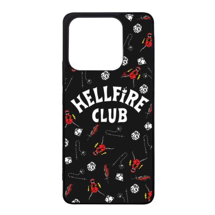 Hellfire Club - Fekete mintás - Stranger Things Xiaomi szilikon tok