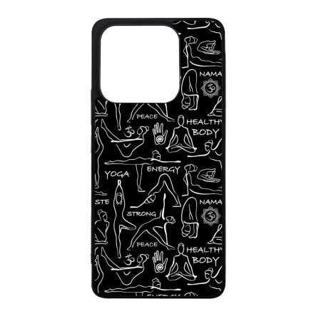 Black Line Art Joga Xiaomi szilikon tok