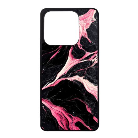 Gyönyörű fekete-pink márvány mintás Xiaomi szilikon tok