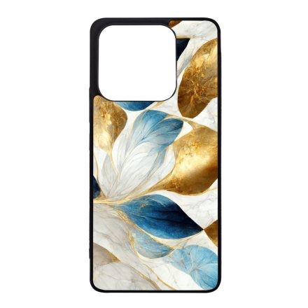 Csodaszép fehér-arany leveles márvány mintás Xiaomi szilikon tok