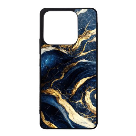 Gyönyörű kék és arany márvány mintás Xiaomi szilikon tok