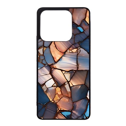 Elegáns kék mozaik Art Xiaomi szilikon tok