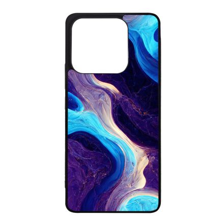 A kék és lila árnyalatai márvány mintás Xiaomi szilikon tok