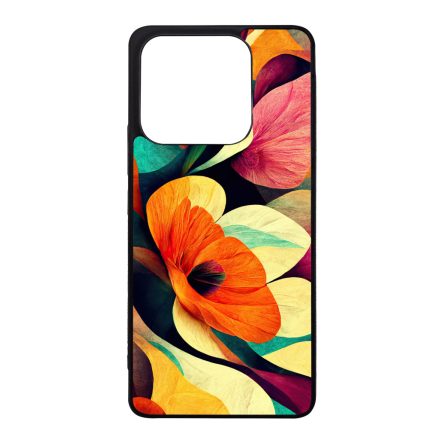 Absztrakt színes virágok Art Xiaomi szilikon tok