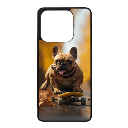 Francia bulldog gördeszkán Xiaomi szilikon tok