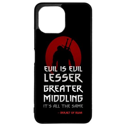 Evil is evil the Witcher Vaják Netflix Xiaomi Mi 11 Lite tok