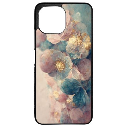 Pasztel rózsaszín és kék virágos Art Xiaomi Mi 11 Lite tok