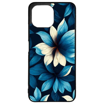 Szépséges kék virágos Art Xiaomi Mi 11 Lite tok