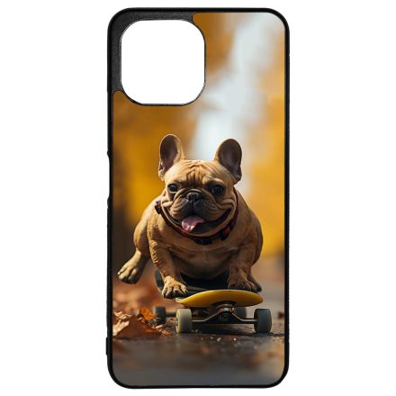 Francia bulldog gördeszkán Xiaomi Mi 11 Lite tok
