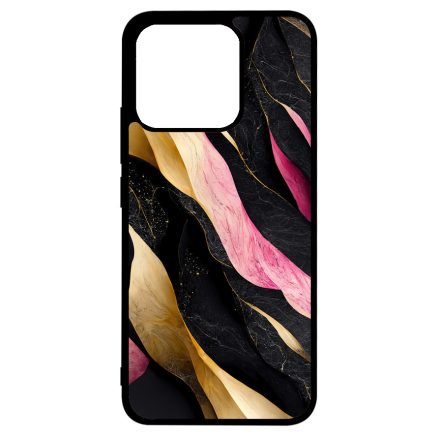 Szépséges fekete-pink és arany márvány mintás Xiaomi Mi 13T / 13T Pro tok