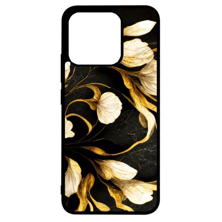 Fekete-arany kála szatén hatású Art Xiaomi Mi 13T / 13T Pro tok
