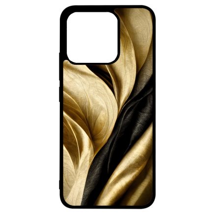 Fekete-arany mintás szatén hatású Art Xiaomi Mi 13T / 13T Pro tok