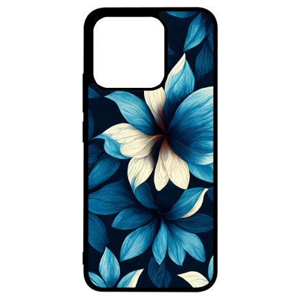 Szépséges kék virágos Art Xiaomi Mi 13T / 13T Pro tok