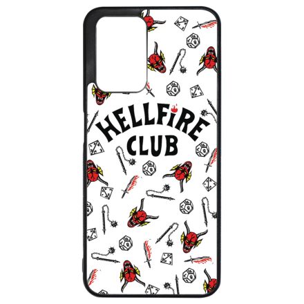 Hellfire Club - Fehér Mintás - Stranger Things Xiaomi Redmi 10 / Redmi 10 (2022) tok