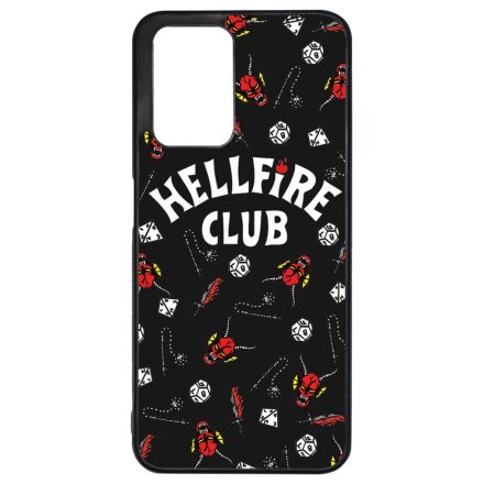 Hellfire Club - Fekete mintás - Stranger Things Xiaomi Redmi 10 / Redmi 10 (2022) tok