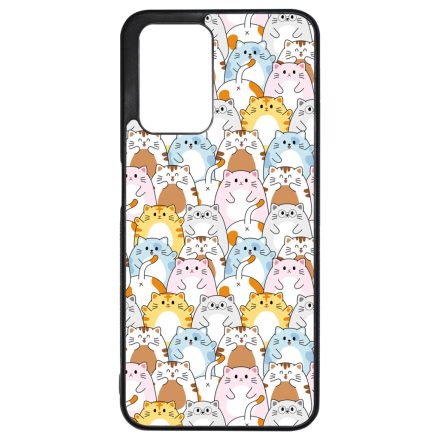 Tündéri Kawaii cica mintás Xiaomi Redmi 10 / Redmi 10 (2022) tok