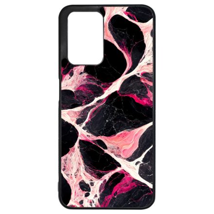 Különleges fekete-fehér és pink márvány mintás Xiaomi Redmi 10 / Redmi 10 (2022) tok