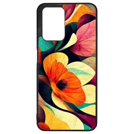 Absztrakt színes virágok Art Xiaomi Redmi 10 / Redmi 10 (2022) tok