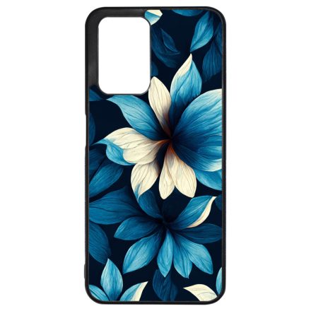 Szépséges kék virágos Art Xiaomi Redmi 10 / Redmi 10 (2022) tok