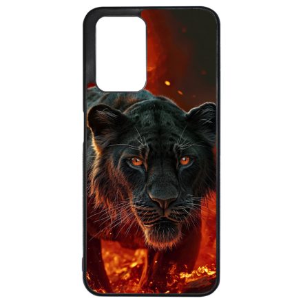 Fekete oroszlán Xiaomi Redmi 10 / Redmi 10 (2022) tok