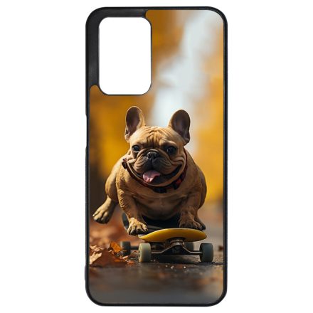 Francia bulldog gördeszkán Xiaomi Redmi 10 / Redmi 10 (2022) tok
