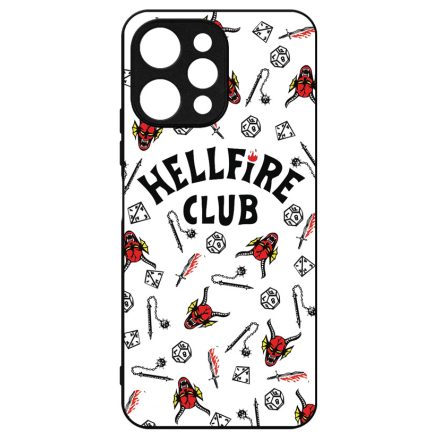 Hellfire Club - Fehér Mintás - Stranger Things Xiaomi Redmi 12 4G tok