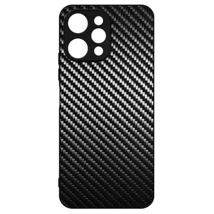 Ezüst karbon fiber mintás Xiaomi Redmi 12 4G tok