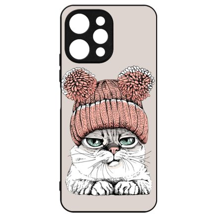 Cuki sapkás cica Xiaomi Redmi 12 4G tok