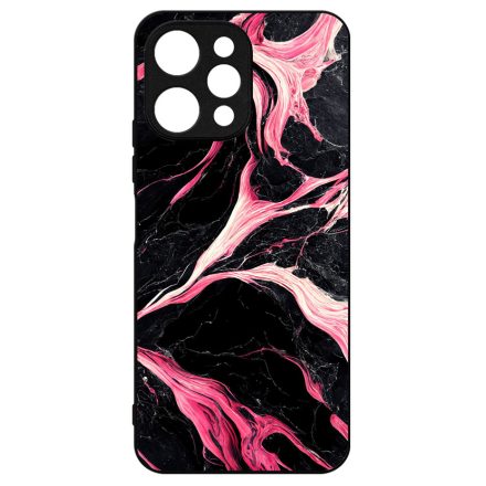 Gyönyörű fekete-pink márvány mintás Xiaomi Redmi 12 4G tok