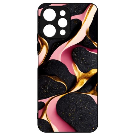 Fekete-Lila és arany mintás Art Xiaomi Redmi 12 4G tok