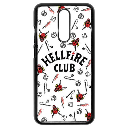 Hellfire Club - Fehér Mintás - Stranger Things Xiaomi Redmi 8 tok