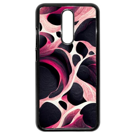 Gyönyörű fekete-fehér és pink márvány mintás Xiaomi Redmi 8 tok
