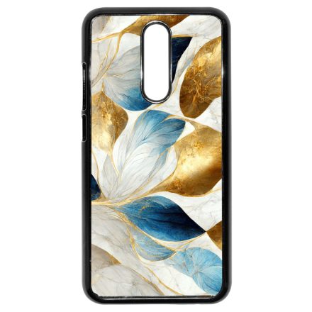 Csodaszép fehér-arany leveles márvány mintás Xiaomi Redmi 8 tok