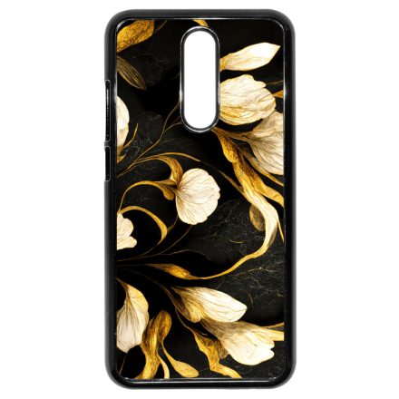 Fekete-arany kála szatén hatású Art Xiaomi Redmi 8 tok