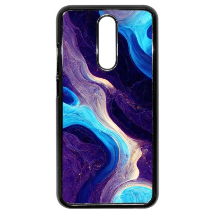 A kék és lila árnyalatai márvány mintás Xiaomi Redmi 8 tok