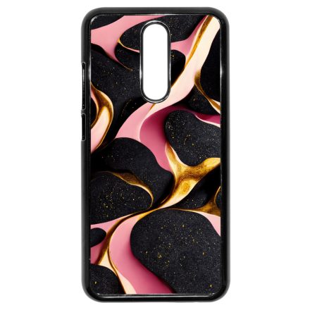 Fekete-Lila és arany mintás Art Xiaomi Redmi 8 tok