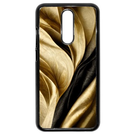 Fekete-arany mintás szatén hatású Art Xiaomi Redmi 8 tok