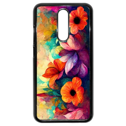 Festett hatású színes virágos Art Xiaomi Redmi 8 tok