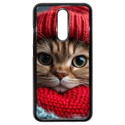 Cuki vörös cica piros sapkában Xiaomi Redmi 8 tok