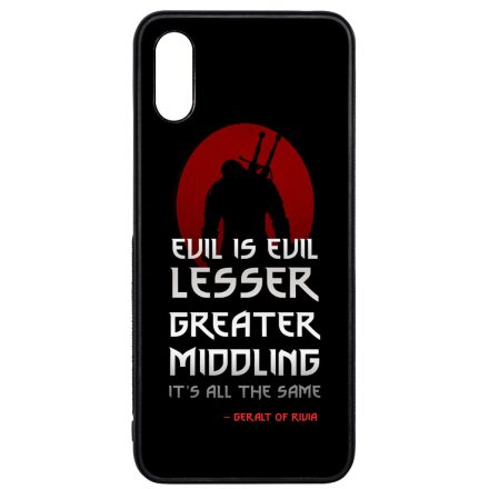 Evil is evil the Witcher Vaják Netflix Xiaomi Redmi 9A / Redmi 9AT tok