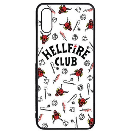 Hellfire Club - Fehér Mintás - Stranger Things Xiaomi Redmi 9A / Redmi 9AT tok