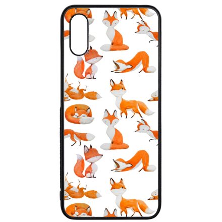 Rajzolt Róka mintás Xiaomi Redmi 9A / Redmi 9AT tok